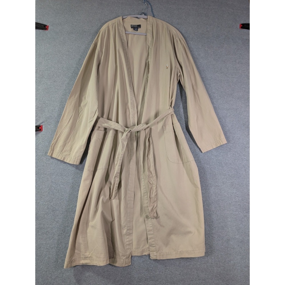 Polo by Ralph Lauren Beige Tie-Waist Robe